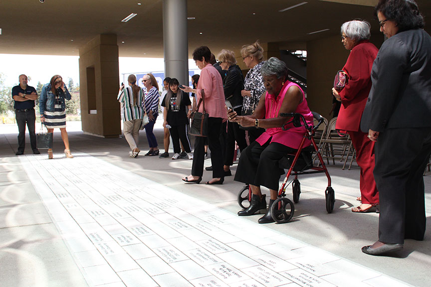 Attendees at the Brick Reveal 2019 Ceremony