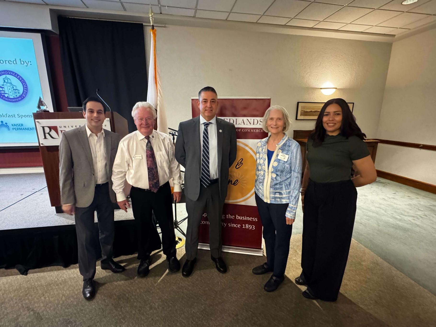 SBVC Foundation staff posing with Redlands Chamber of Commerce