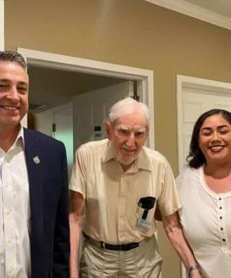 Recent photo of John Bancroft with Foundation members